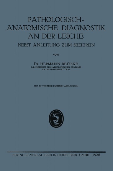 bokomslag Pathologisch-Anatomische Diagnostik an der Leiche