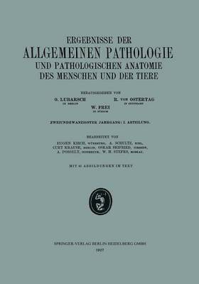 bokomslag Ergebnisse der Allgemeinen Pathologie und Pathologischen Anatomie des Menschen und der Tiere