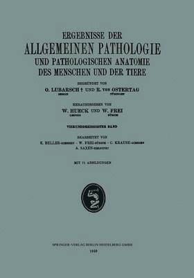 bokomslag Ergebnisse der Allgemeinen Pathologie und Pathologischen Anatomie des Menschen und der Tiere