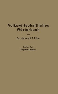 bokomslag Economic Dictionary / Volkswirtschaftliches Wrterbuch