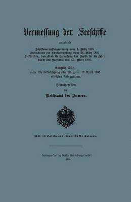 bokomslag Vermessung der Seeschiffe