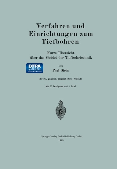 bokomslag Verfahren und Einrichtungen zum Tiefbohren