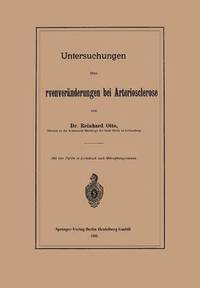 bokomslag Untersuchungen ber Sehnervenvernderungen bei Arteriosclerose