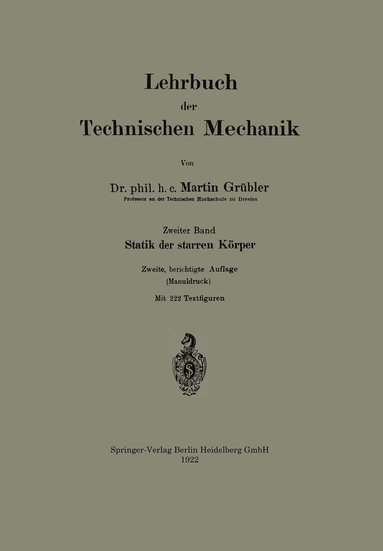 bokomslag Lehrbuch der Technischen Mechanik