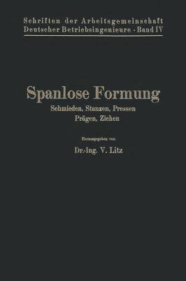 bokomslag Spanlose Formung