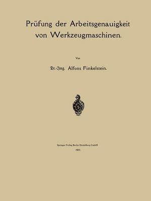 bokomslag Prfung der Arbeitsgenauigkeit von Werkzeugmaschinen