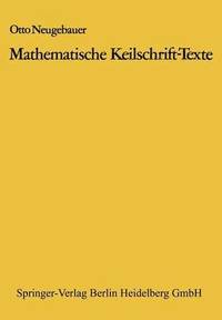 bokomslag Mathematische Keilschrift-Texte