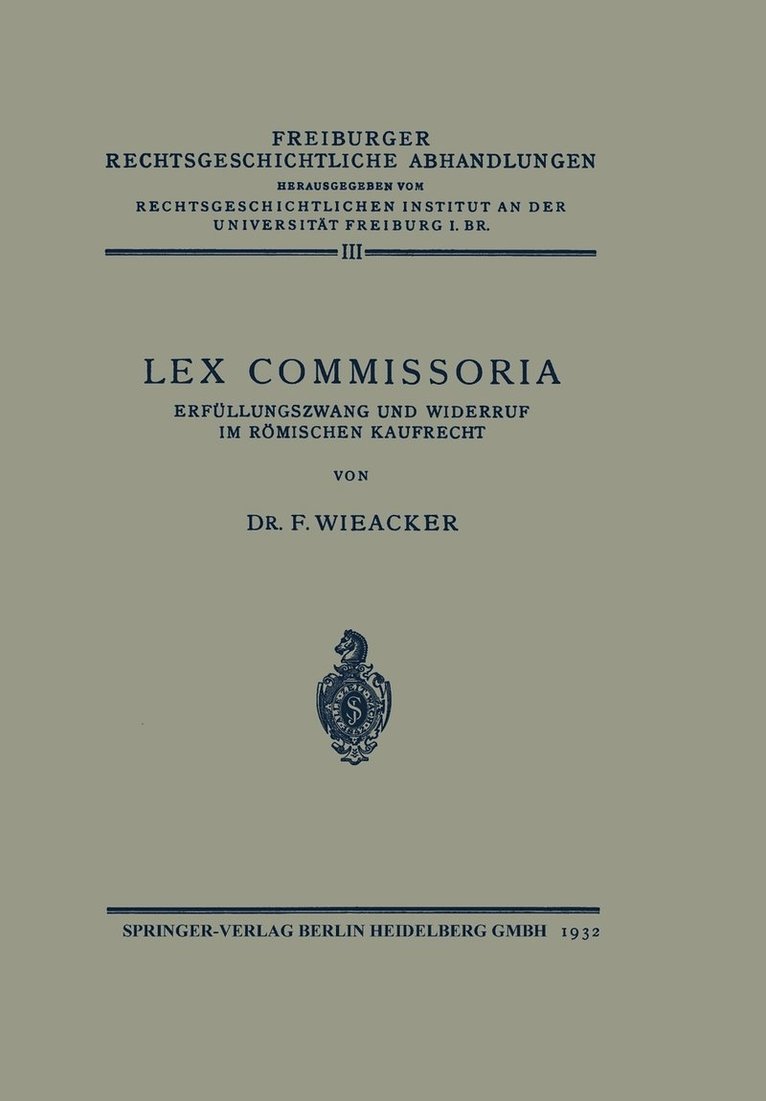 Lex Commissoria 1