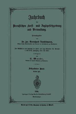bokomslag Jahrbuch der Preußischen Forst- und Jagdgesetzgebung und Verwaltung