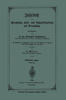 bokomslag Jahrbuch der Preuischen Forst- und Jagdgesetzgebung und Verwaltung