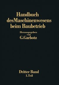 bokomslag Handbuch des Maschinenwesens beim Baubetrieb