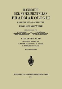 bokomslag Handbuch der Experimentellen Pharmakologie