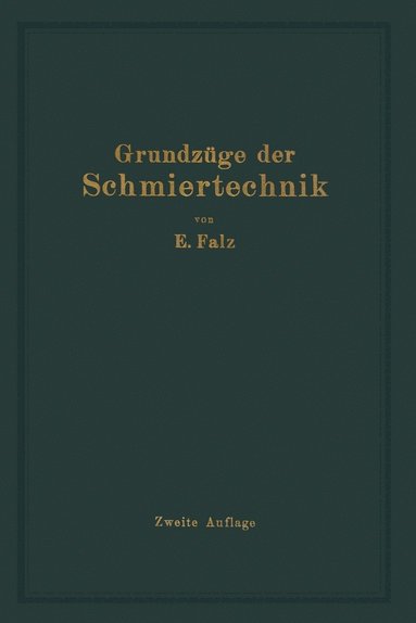 bokomslag Grundzge der Schmiertechnik