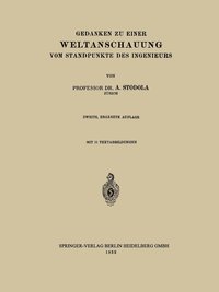 bokomslag Gedanken zu Einer Weltanschauung vom Standpunkte des Ingenieurs