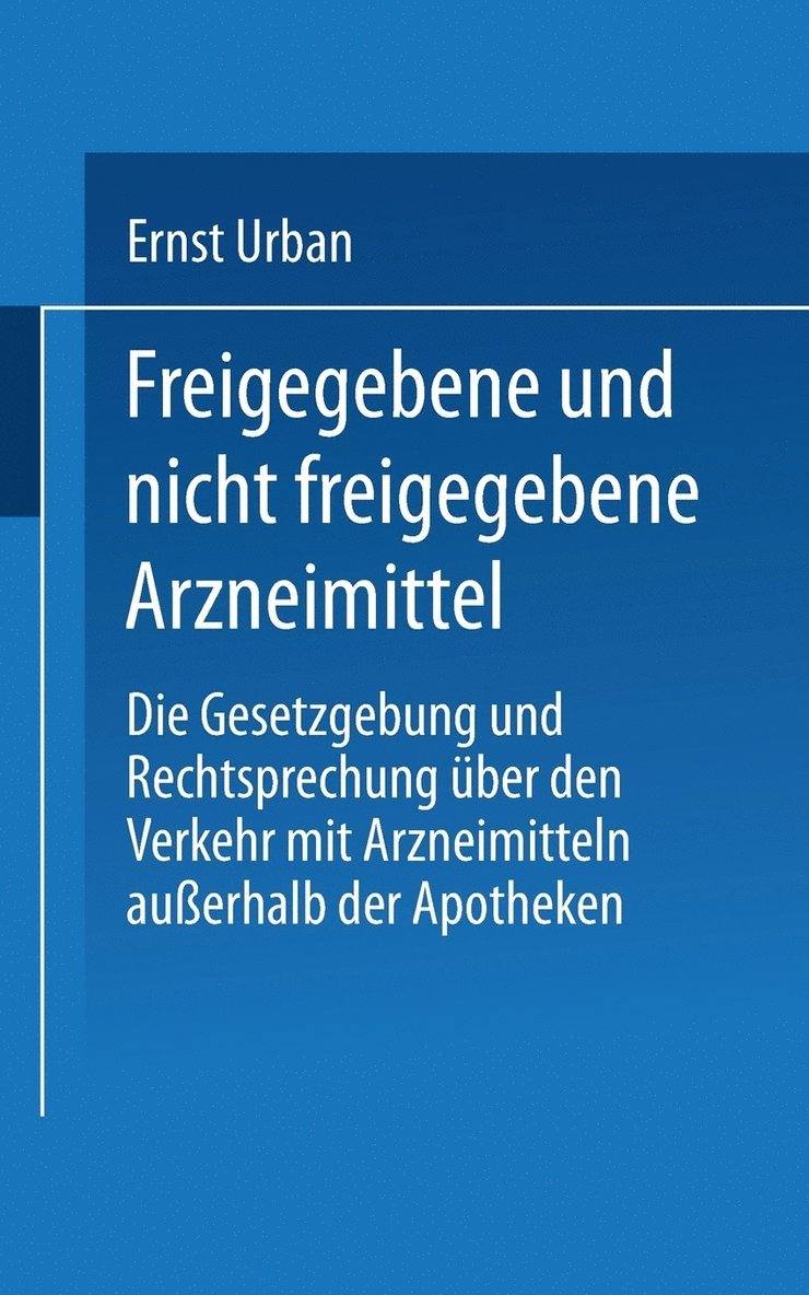 Freigegebene und nicht freigegebene Arzneimittel 1