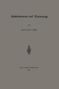 bokomslag Erdsalzarmut und Entartung
