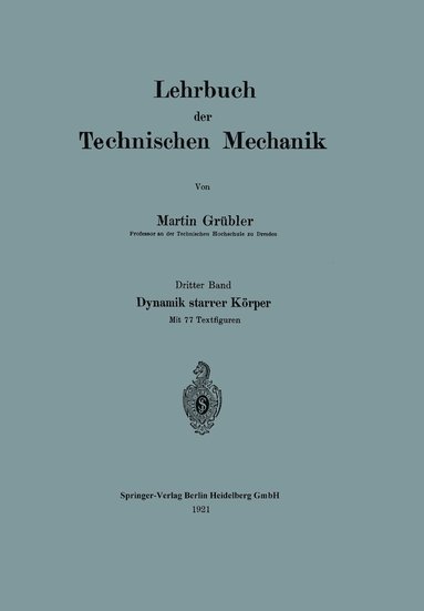 bokomslag Lehrbuch der Technischen Mechanik