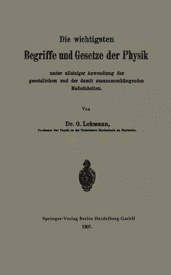 bokomslag Die wichtigsten Begriffe und Gesetze der Physik