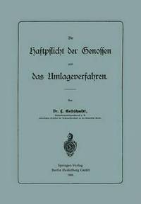bokomslag Die Haftpflicht der Genossen und das Umlageverfahren