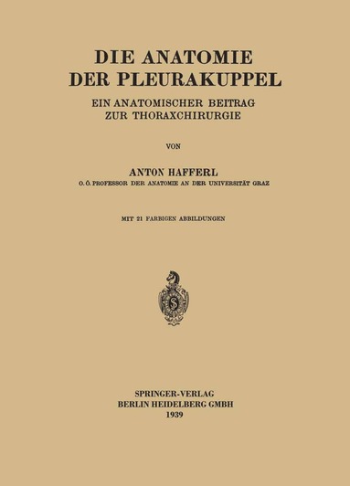 bokomslag Die Anatomie der Pleurakuppel