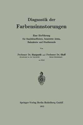 bokomslag Diagnostik der Farbensinnstörungen