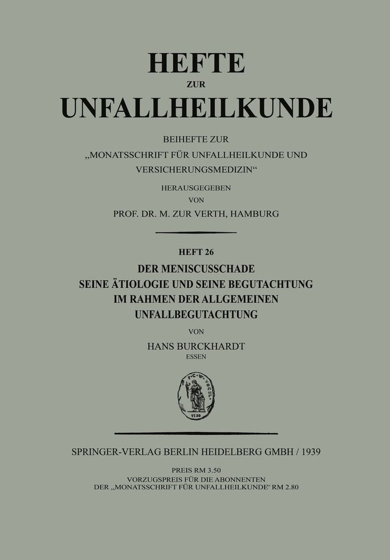 Der Meniscusschade