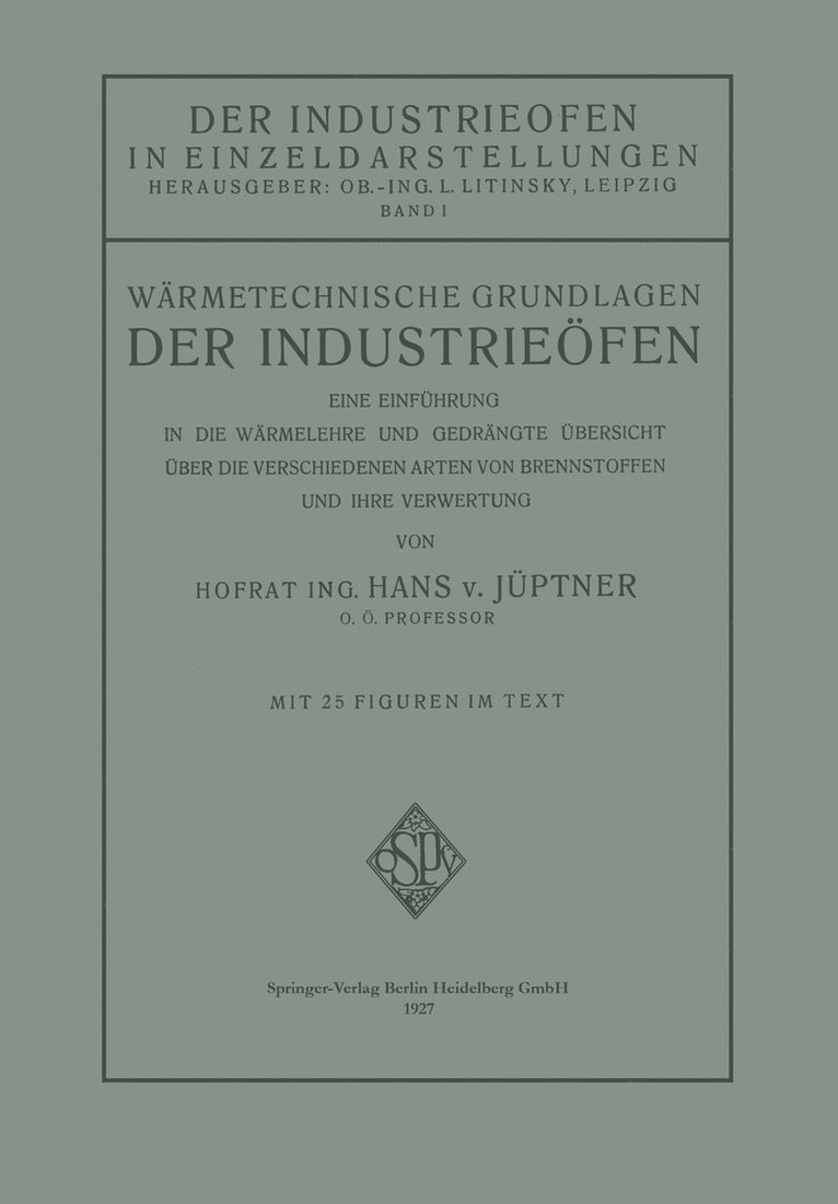 Wrmetechnische Grundlagen der Industriefen 1