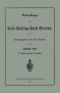 bokomslag Verhandlungen des Hils-Solling-Forst-Vereins