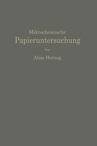 bokomslag Mikrochemische Papieruntersuchung