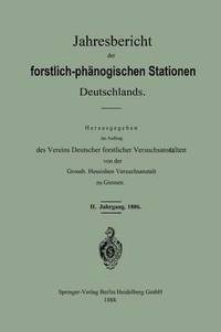 bokomslag Jahresbericht der forstlich-phanologischen Stationen Deutschlands