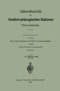 bokomslag Jahresbericht der forstlich-phanologischen Stationen Deutschlands