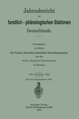 Jahresbericht der forstlich-Phnologischen Stationen Deutschlands 1