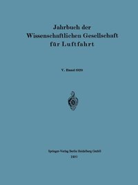 bokomslag Jahrbuch der Wissenschaftlichen Gesellschaft fr Luftfahrt