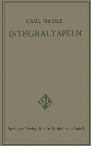 bokomslag Integraltafeln