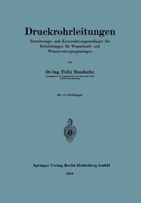 bokomslag Druckrohrleitungen