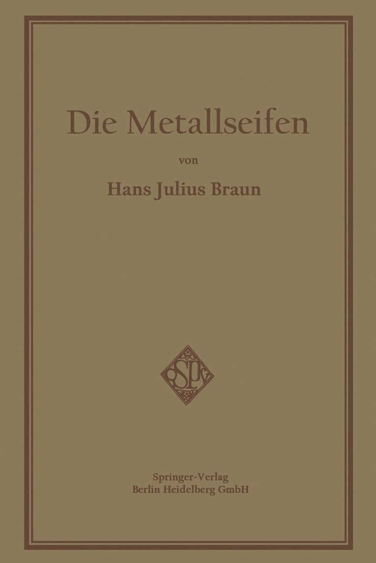 Die Metallseifen 1