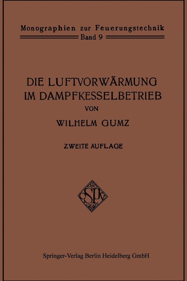 Die Luftvorwrmung im Dampfkesselbetrieb 1