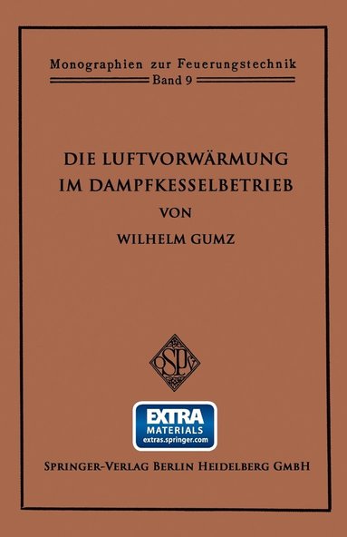 bokomslag Die Luftvorwrmung im Dampfkesselbetrieb