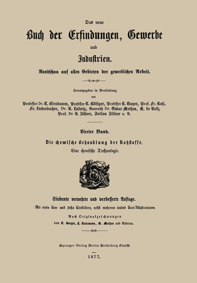 Franz Luckenbacher, Karl de Roth, Julius Zoellner, Karl De Roth - Die chemische Behandlung der Rohstoffe, Häftad
