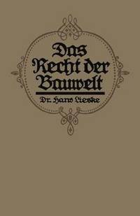 bokomslag Das Recht der Bauwelt