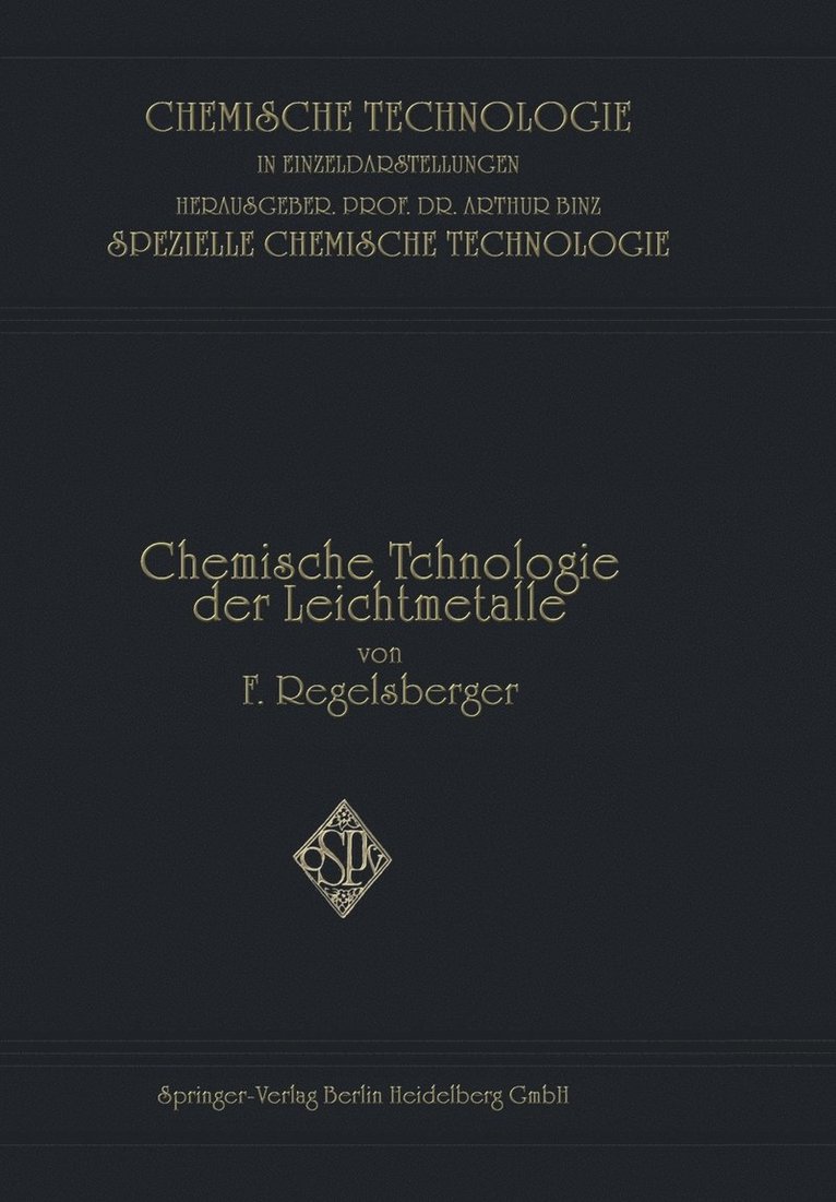 Chemische Technologie der Leichtmetalle und ihrer Legierungen 1