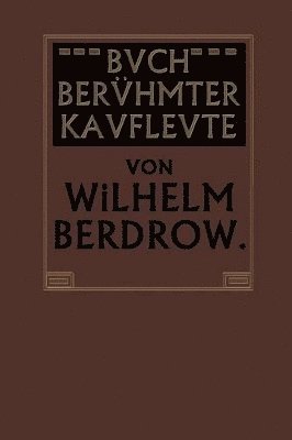 Buch Berhmter Kaufleute 1