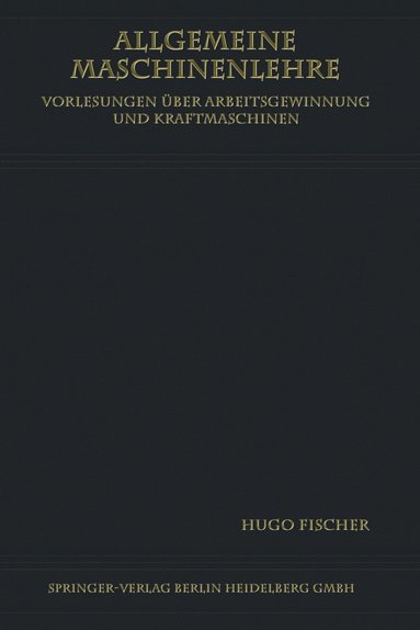 bokomslag Allgemeine Maschinenlehre