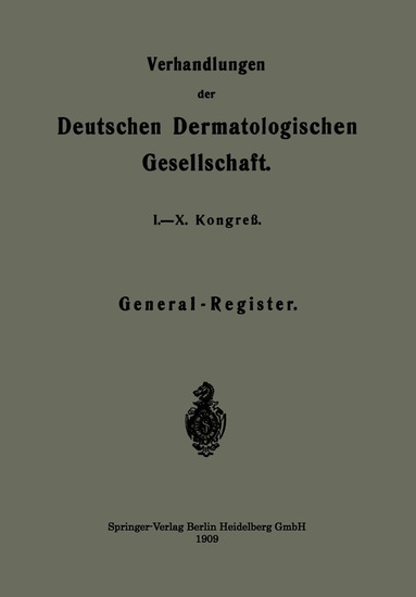 Kenneth A. Loparo, Deutsche Dermatologische Gesellschaft - Verhandlungen der Deutschen Dermatologischen Gesellschaft, Häftad