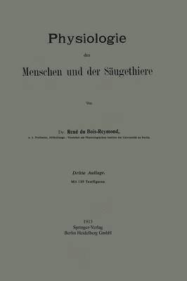 Physiologie des Menschen und der Säugethiere