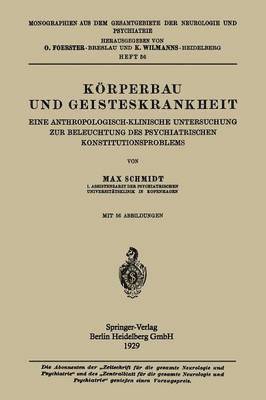 bokomslag Körperbau und Geisteskrankheit