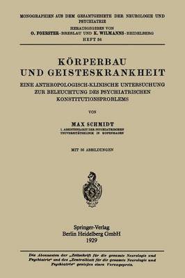 bokomslag Krperbau und Geisteskrankheit