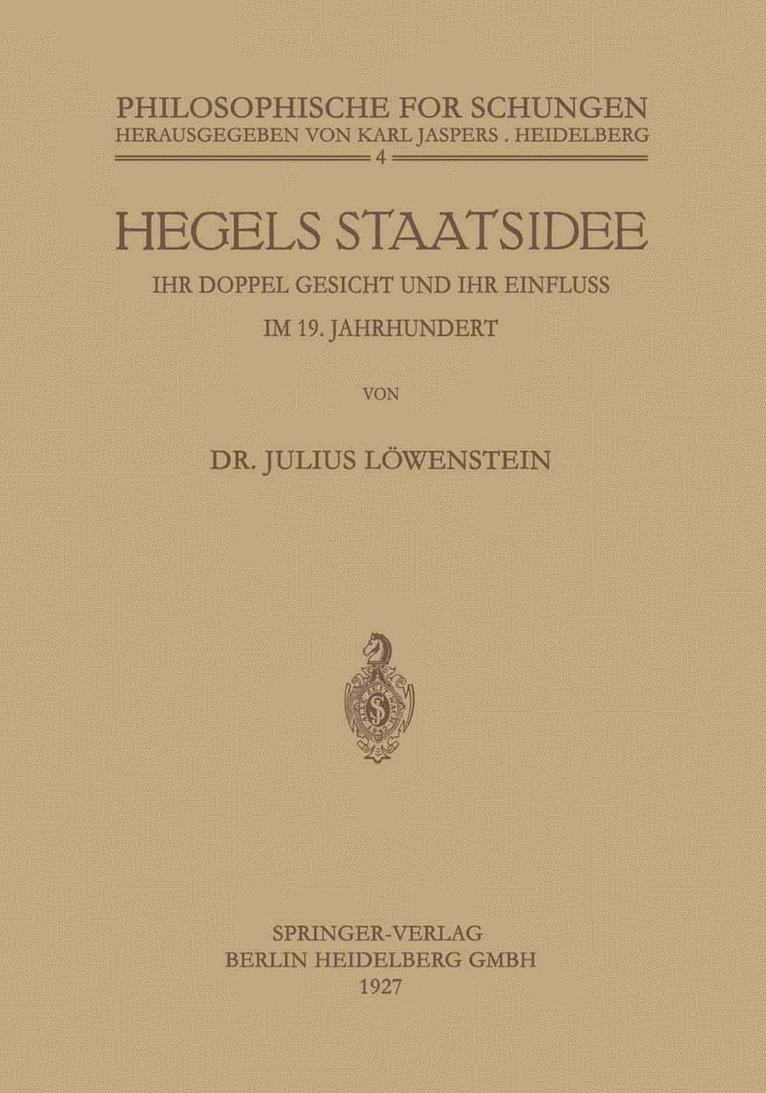 Hegels Staatsidee