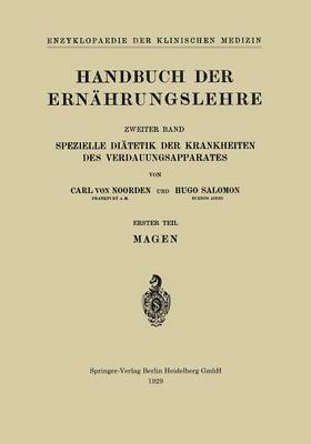 Handbuch der Ernhrungslehre 1