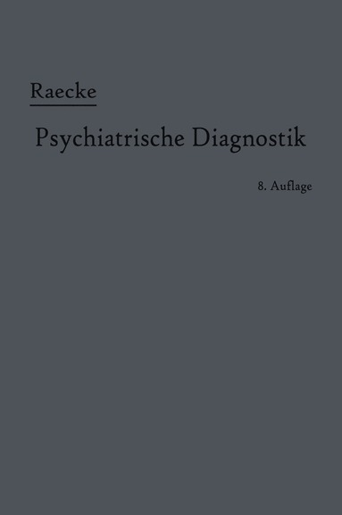 bokomslag Grundriss der psychiatrischen Diagnostik